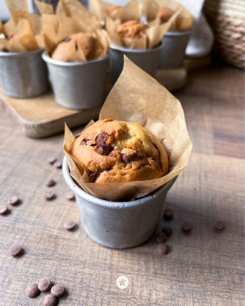 les muffins pépites de chocolat
